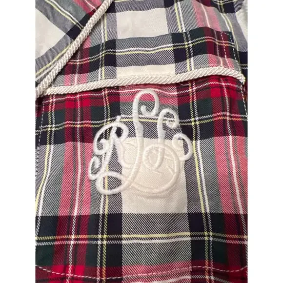 NWT Ralph Lauren Tartan Plaid Light Weight Robe RLL Monogram - Picture 4 of 8